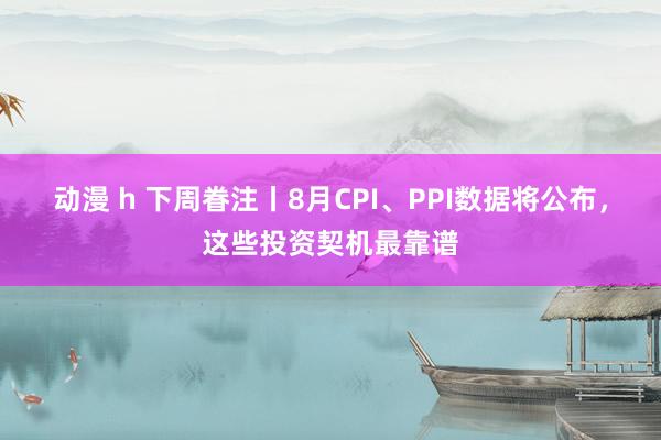 动漫 h 下周眷注丨8月CPI、PPI数据将公布，这些投资契机最靠谱