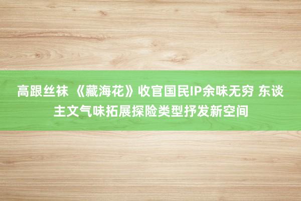 高跟丝袜 《藏海花》收官国民IP余味无穷 东谈主文气味拓展探险类型抒发新空间