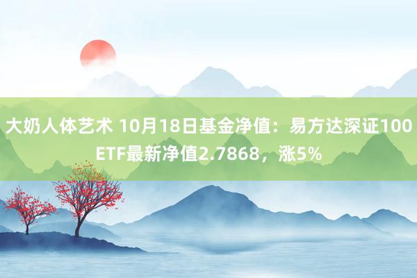 大奶人体艺术 10月18日基金净值：易方达深证100ETF最新净值2.7868，涨5%