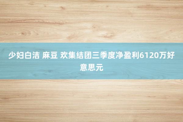 少妇白洁 麻豆 欢集结团三季度净盈利6120万好意思元