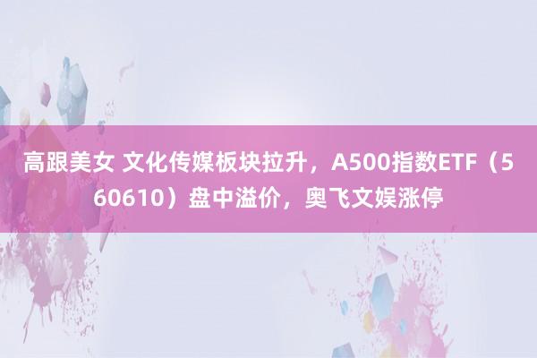 高跟美女 文化传媒板块拉升，A500指数ETF（560610）盘中溢价，奥飞文娱涨停