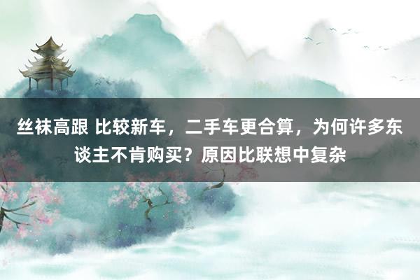 丝袜高跟 比较新车，二手车更合算，为何许多东谈主不肯购买？原因比联想中复杂